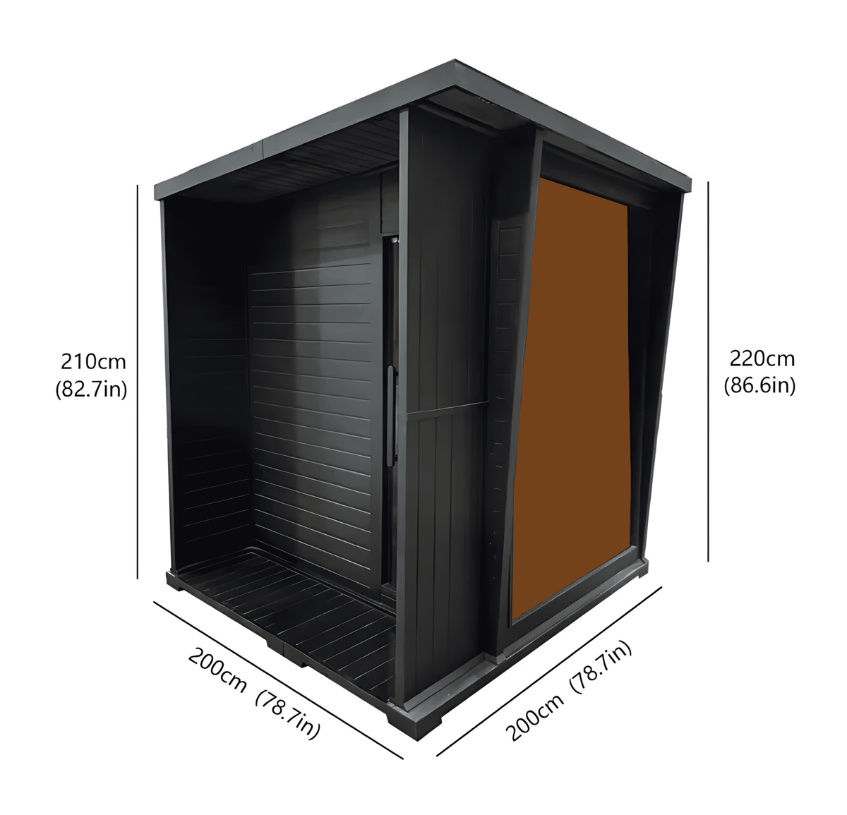Indoor & Outdoor Hemlock Sauna 4person