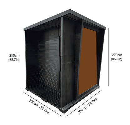 Indoor & Outdoor Hemlock Sauna 4person