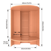 Handmade Sauna Red Cedar Electric Heat